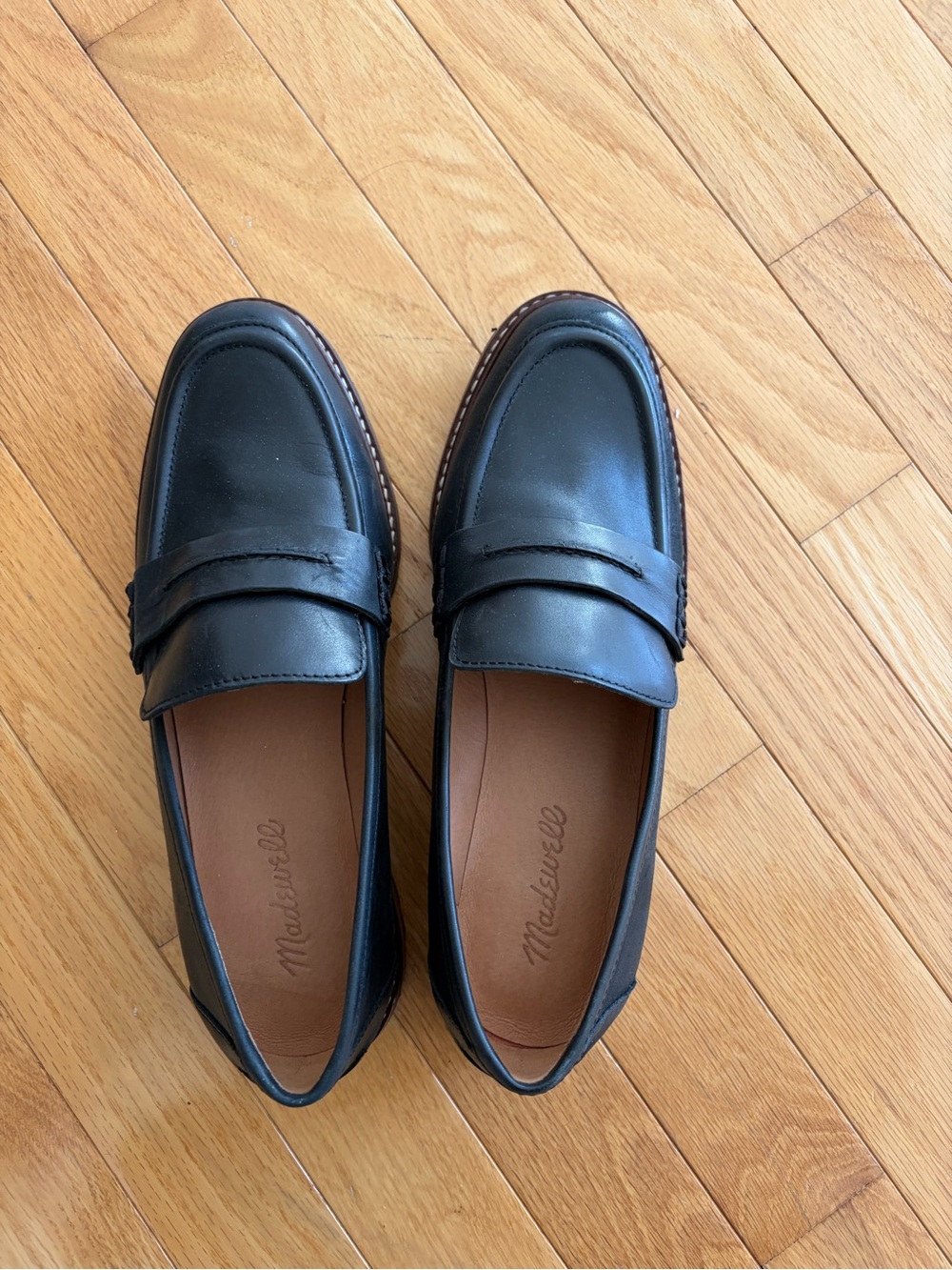 Madewell Women’s Black Corinne Lug Sole Loafers